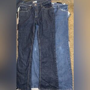 Dickies 2 pair Women's Workwear Boot Cut Jeans in Dark and Light Blue